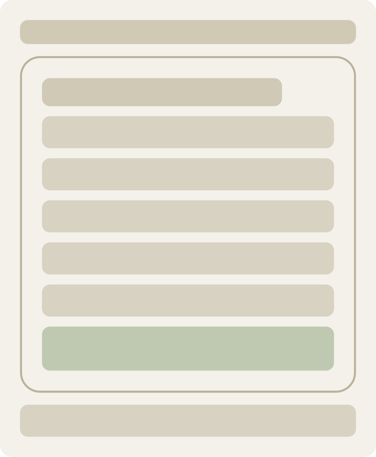 Control wireframe