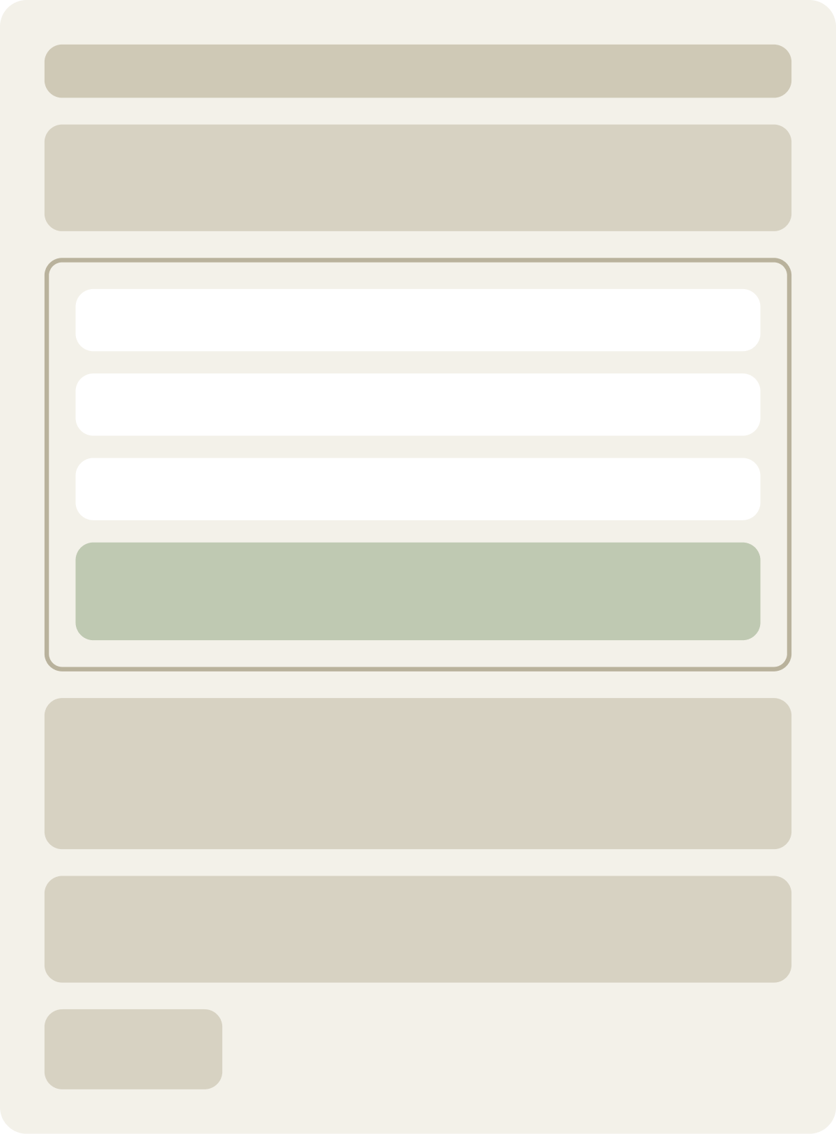 Control wireframe