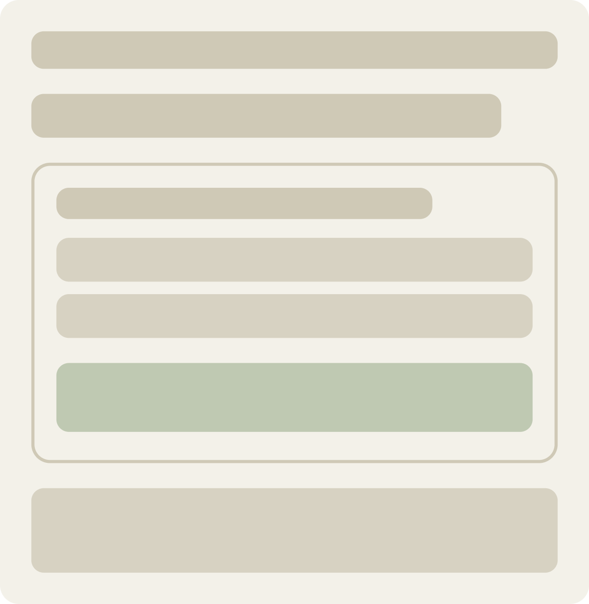 Control wireframe
