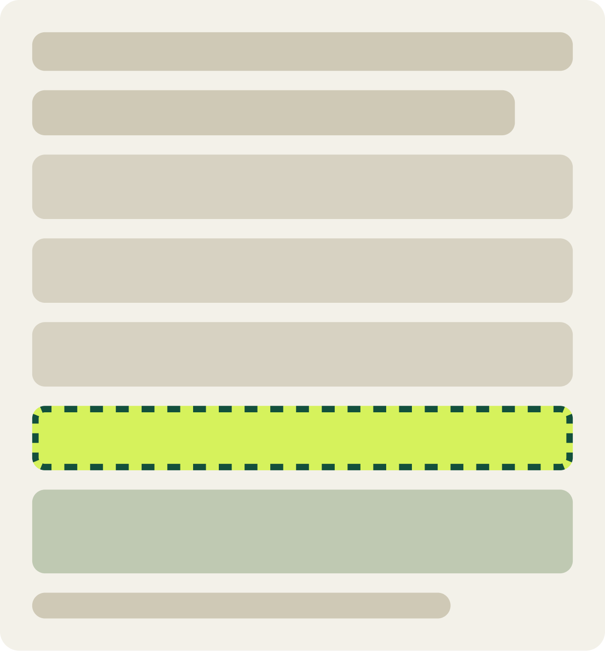 Var A: Employment question wireframe