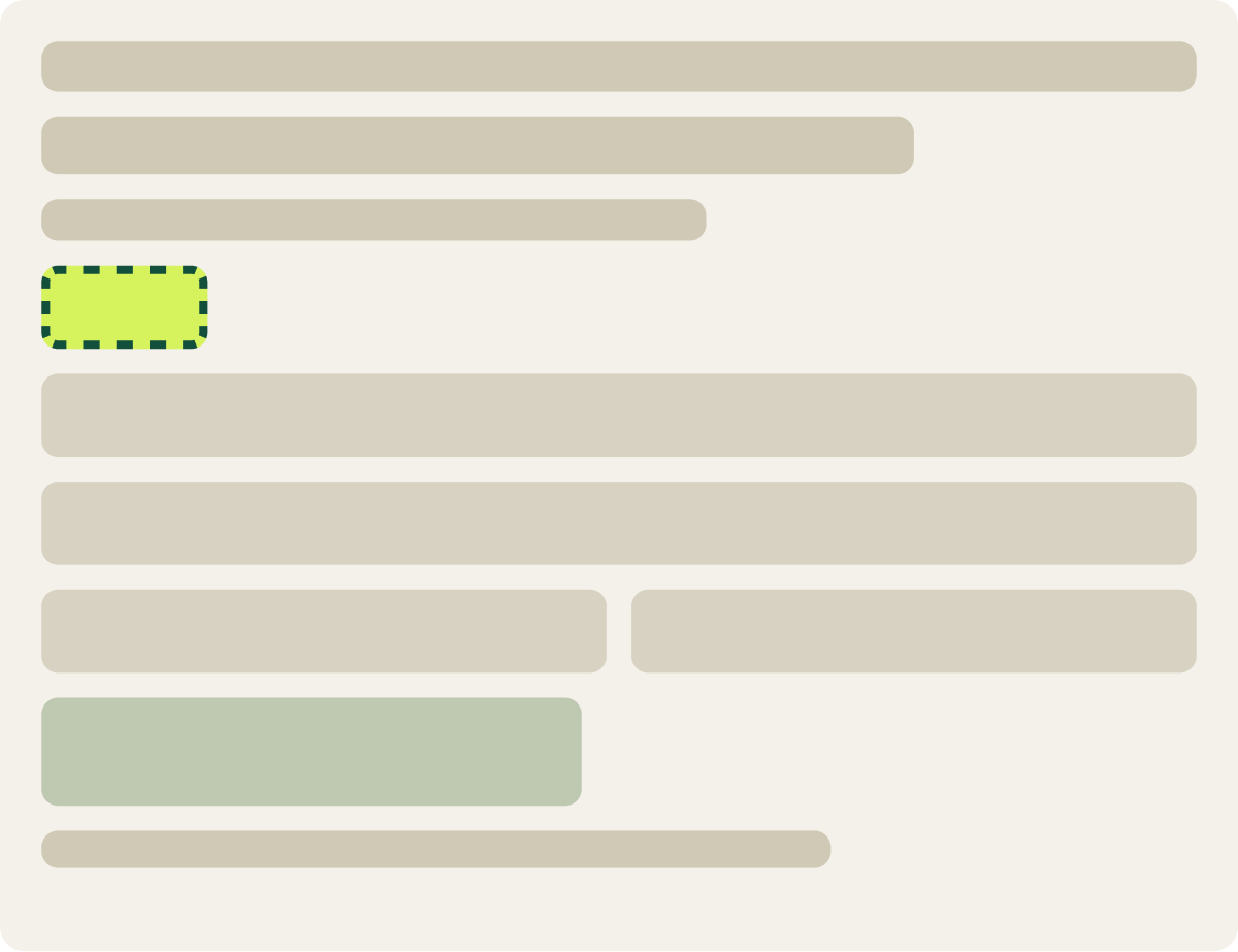Var A: Seal + focus wireframe