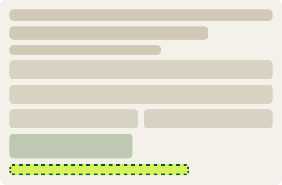 Var A: Positive claim wireframe