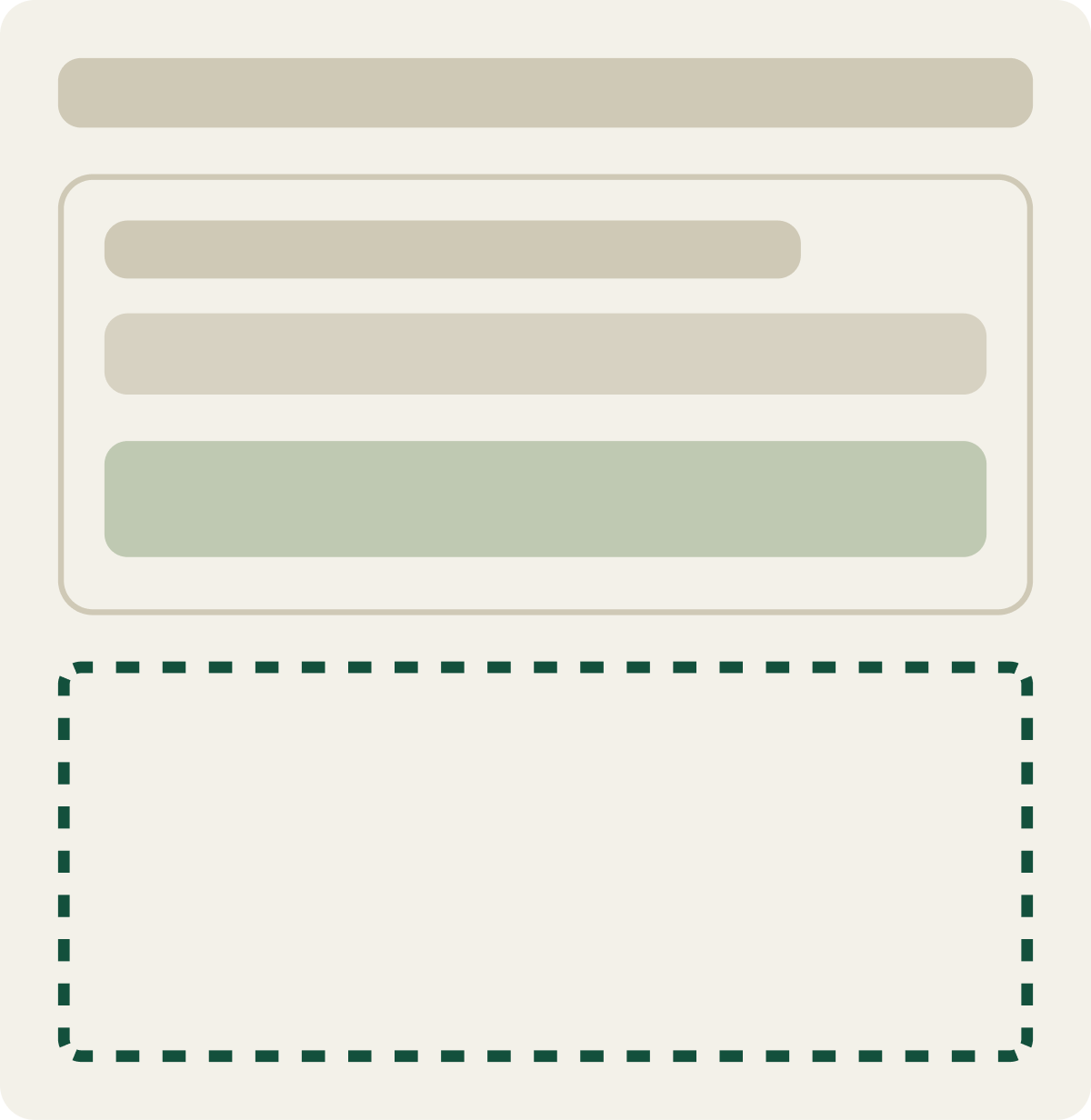 Var A: Focus mode wireframe