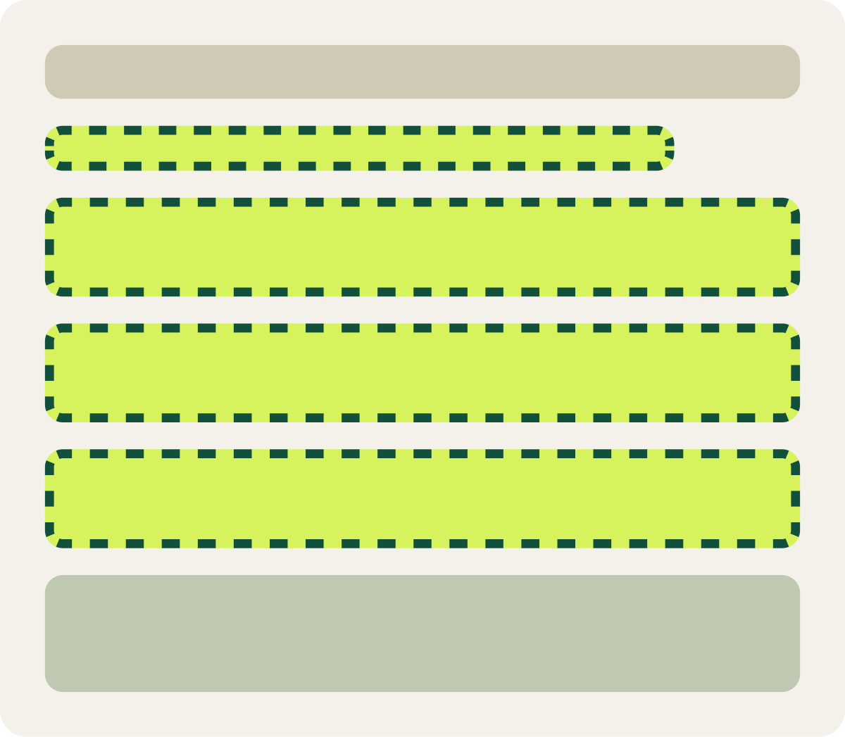 Var B: 3 buttons wireframe
