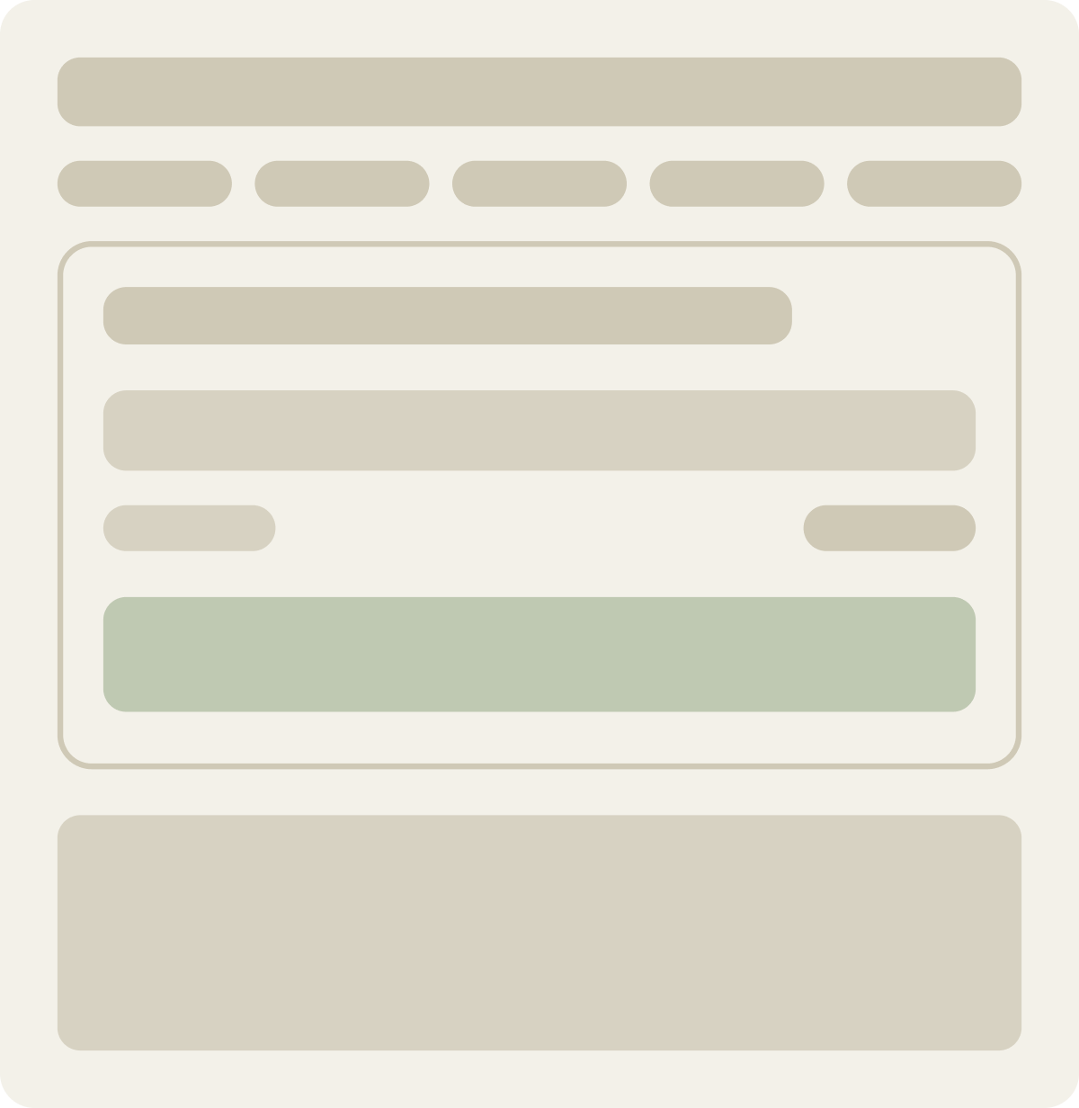 Control wireframe