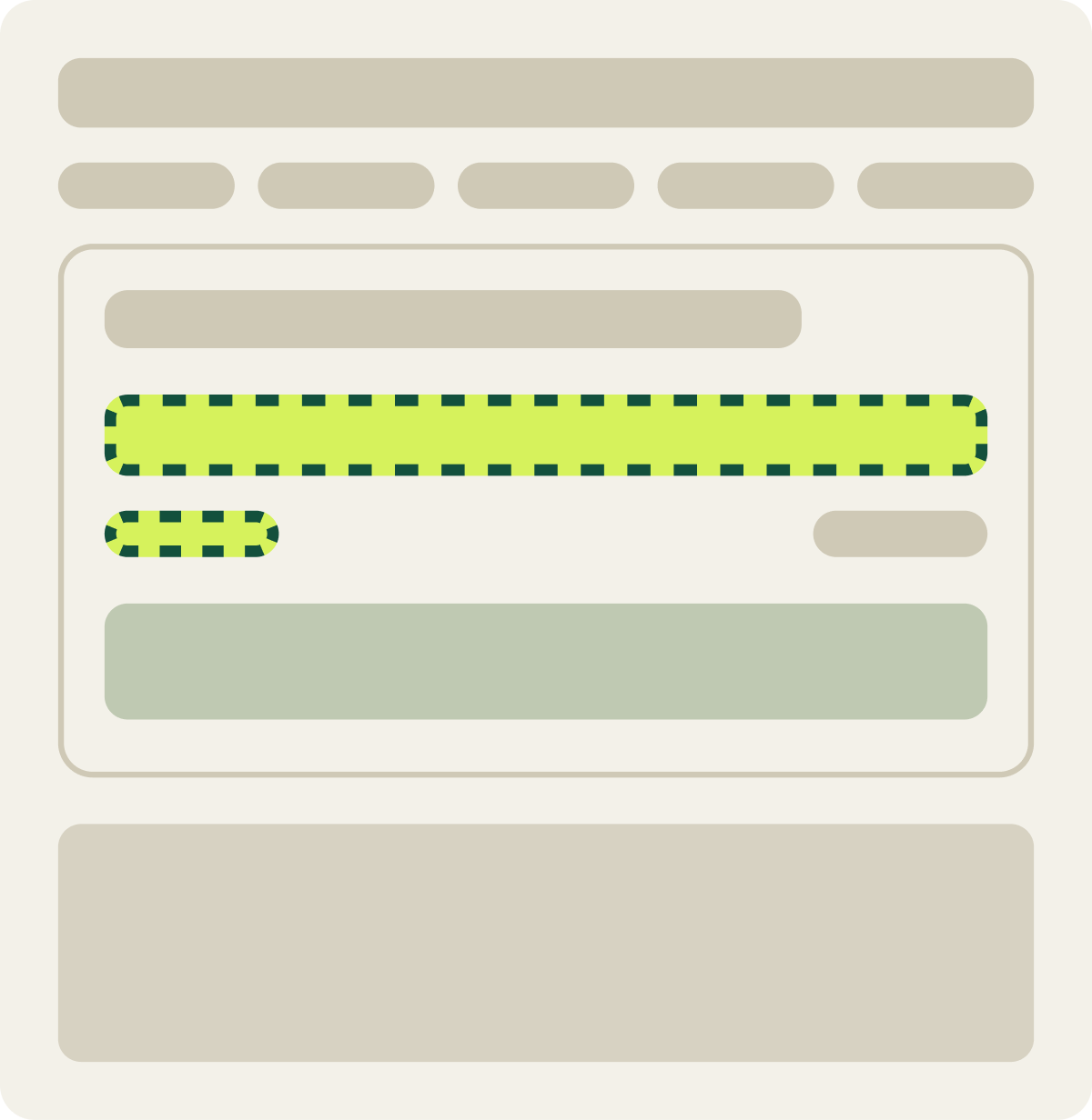 Var A: Updated slider wireframe