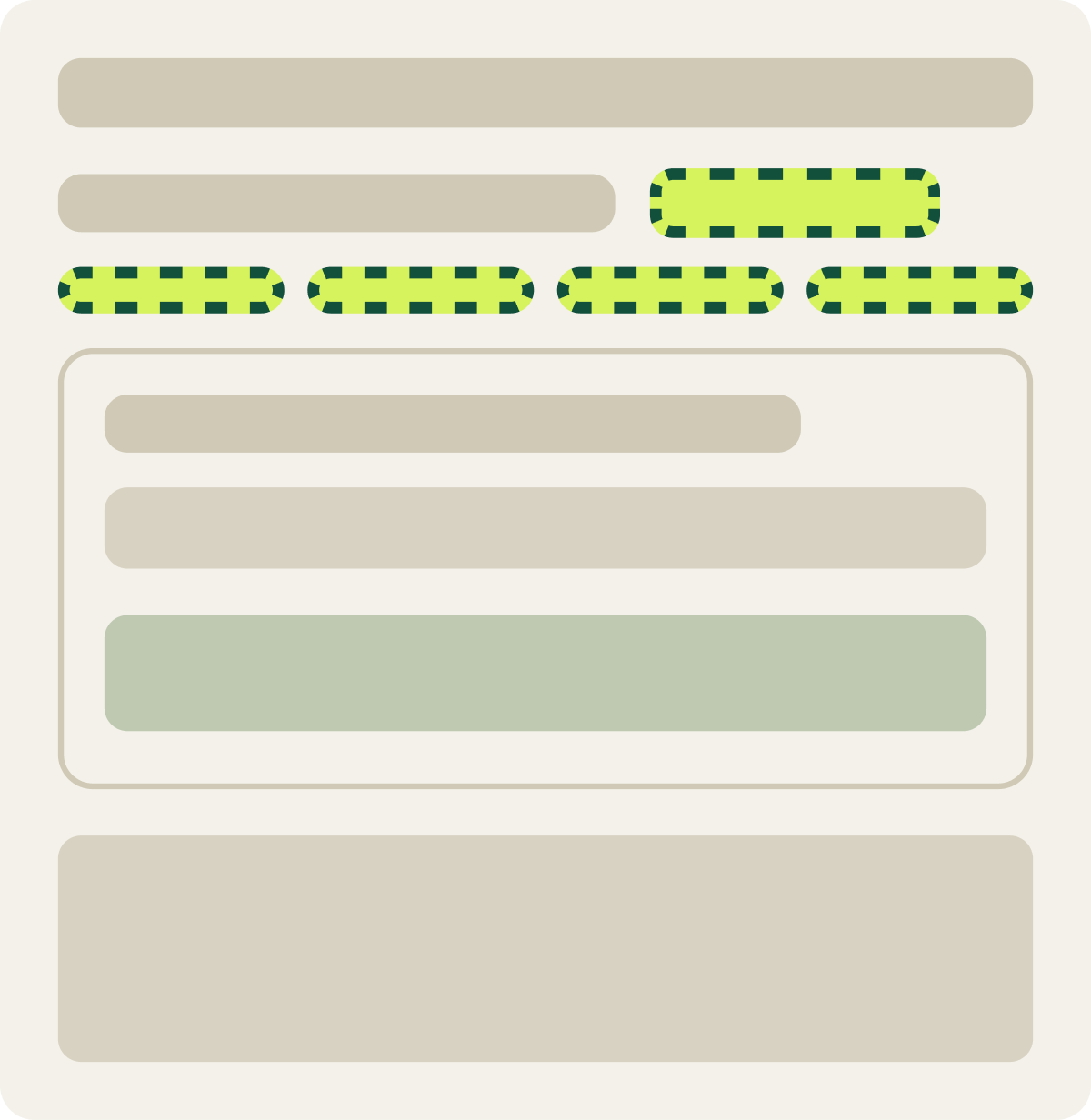 Var A: 4 easy steps wireframe