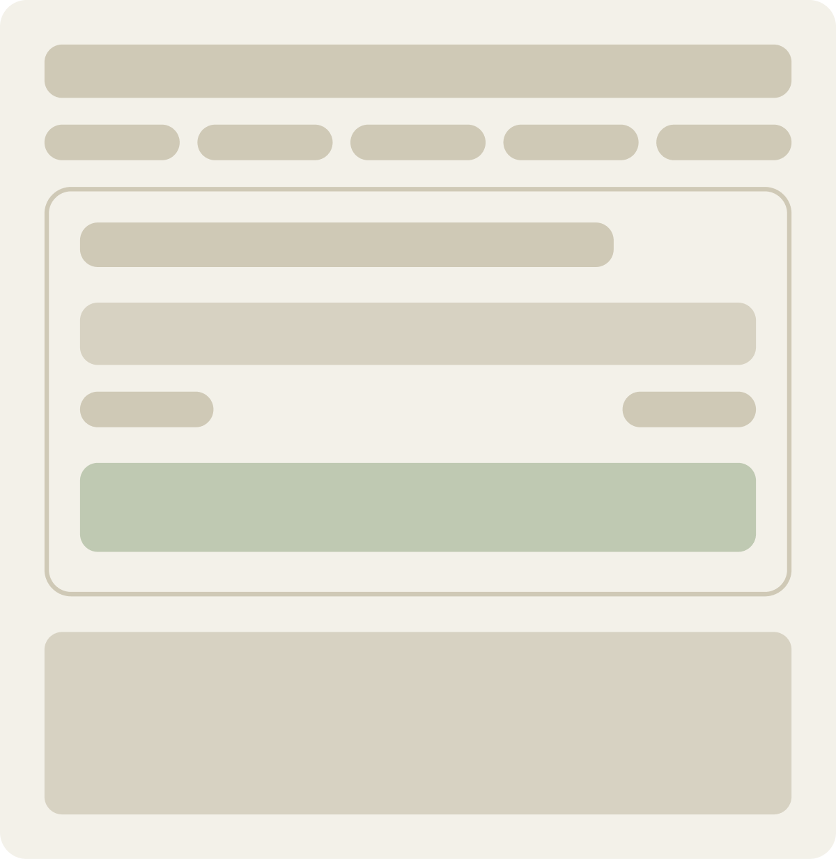 Control wireframe