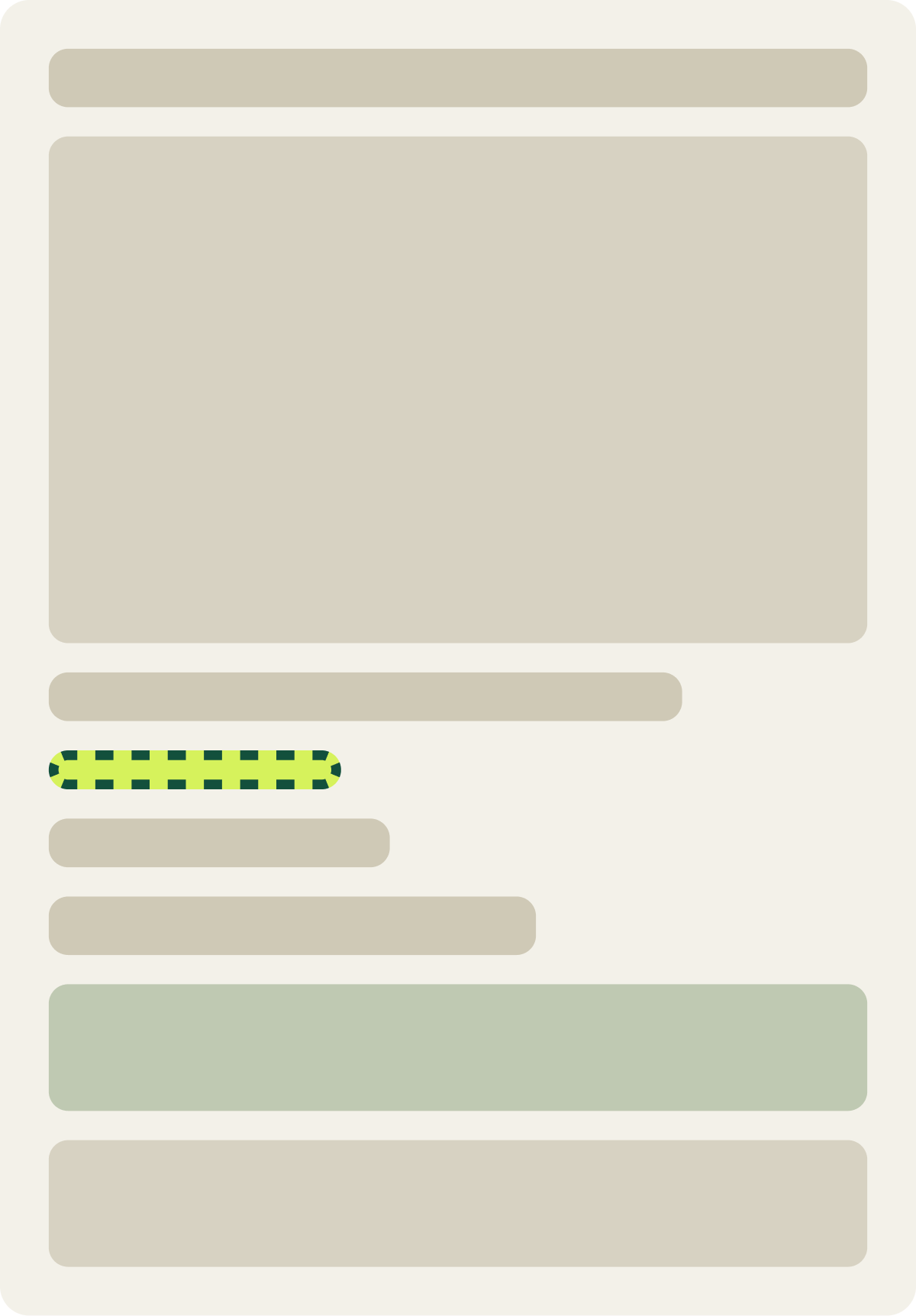 Var A: Reviews below title wireframe