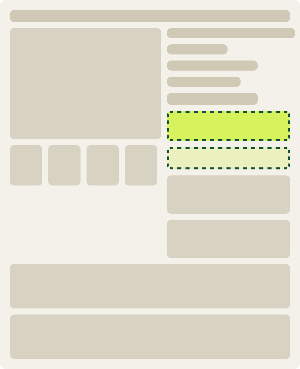Var A: Buy now focus wireframe
