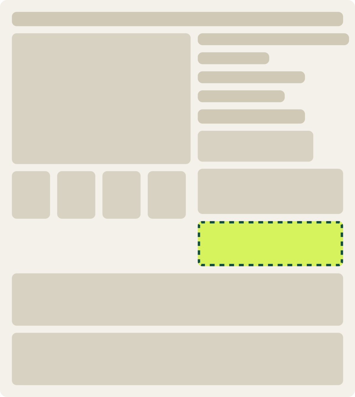 Var A: Second option preselected wireframe