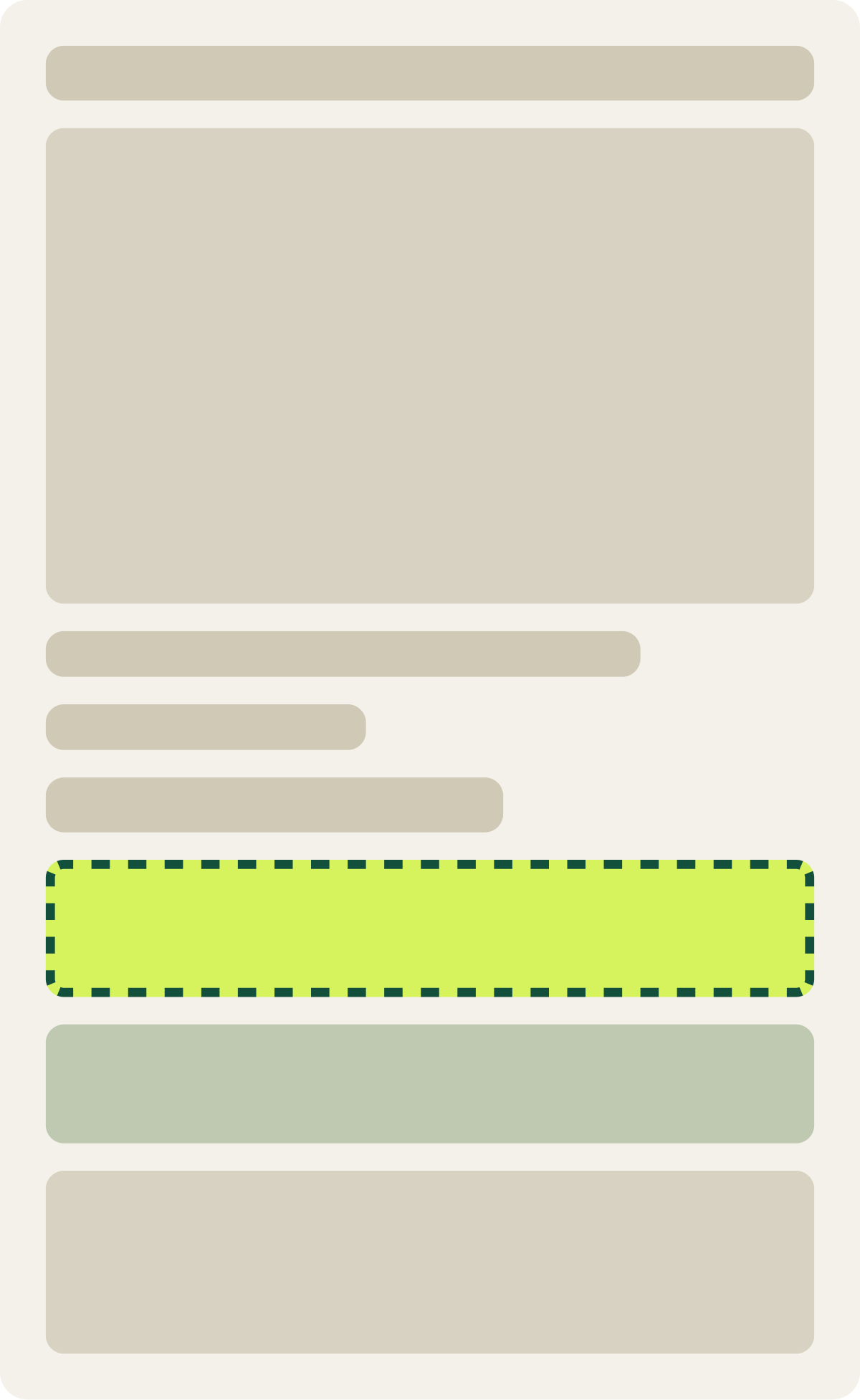 Var B: Product options wireframe