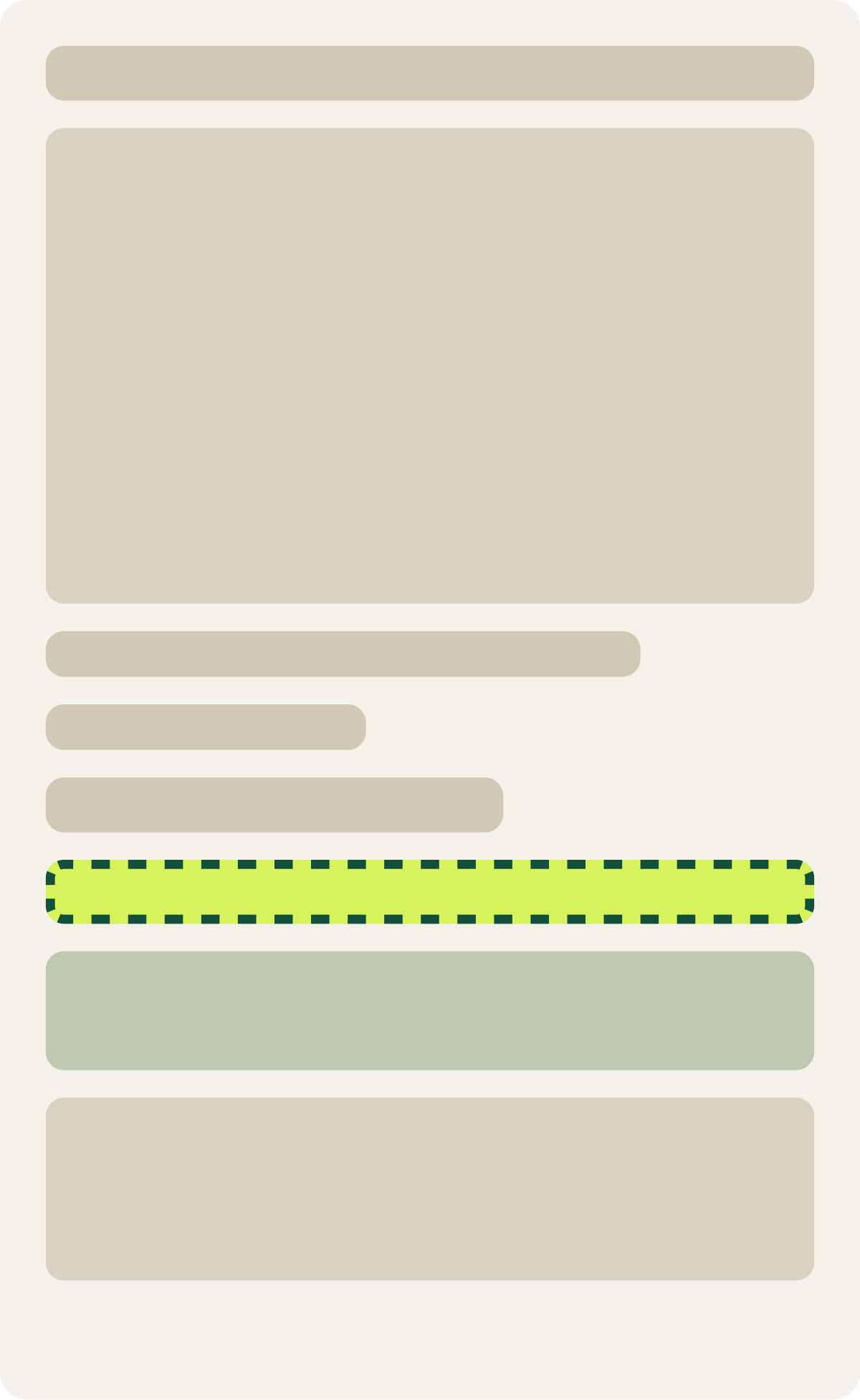 Var C: Product drop down wireframe