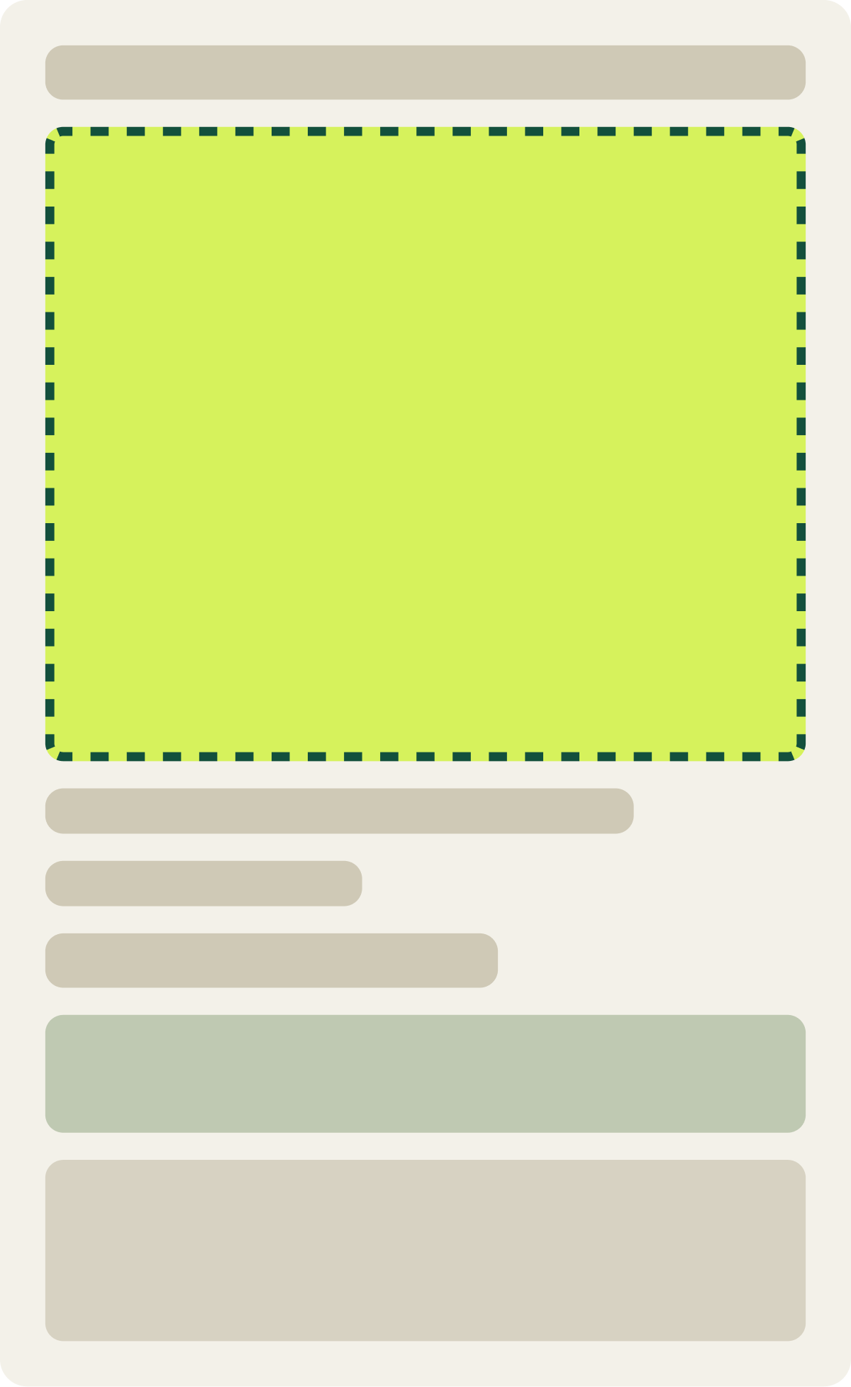 Var D: Splash page wireframe
