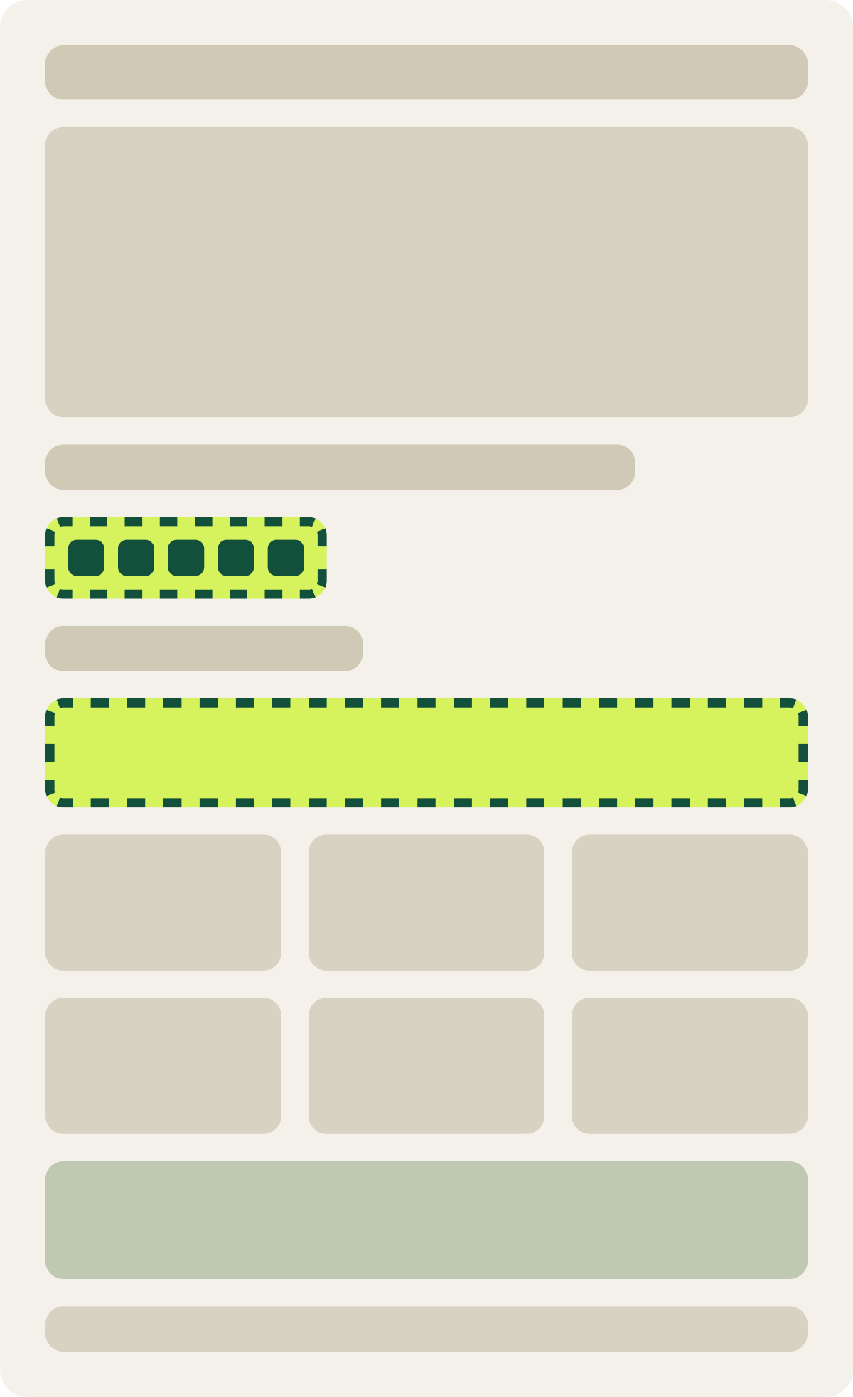 Var B: Short description wireframe