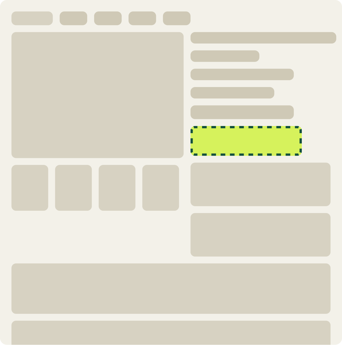 Var A: Buy now wireframe